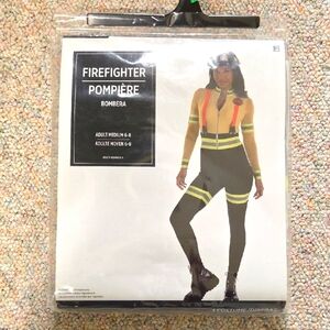 Firefighter Costume with Neon Accents